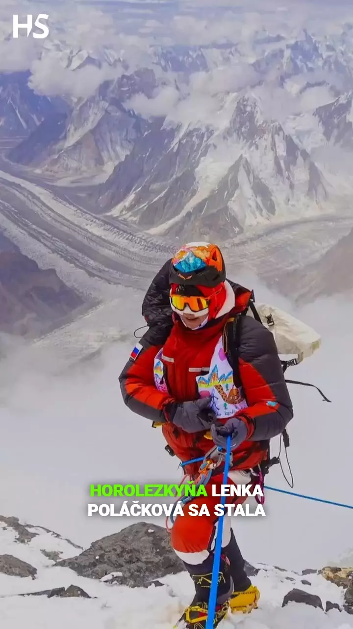 Horolezkyňa Lenka Poláčková sa stala prvou Slovenkou, ktorá dosiahla vrchol osemtisícovky K2